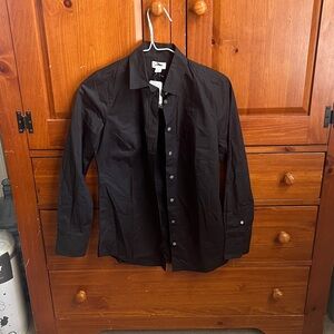 J. Crew Charcoal Button-Up Shirt size xxs